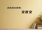 小升初分班考：文言文
