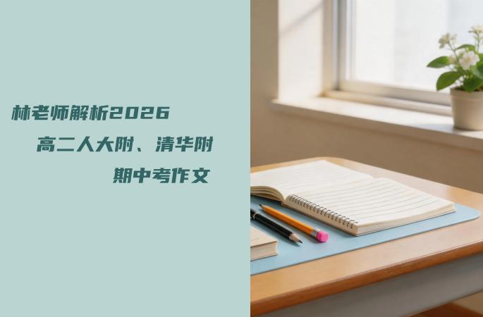 林老师解析2026高二人大附、清华附期中考作文